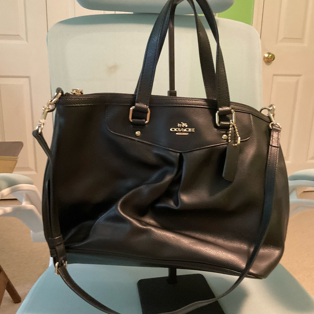 Vintage Coach black Shoulder bag Crossbody Used As Is